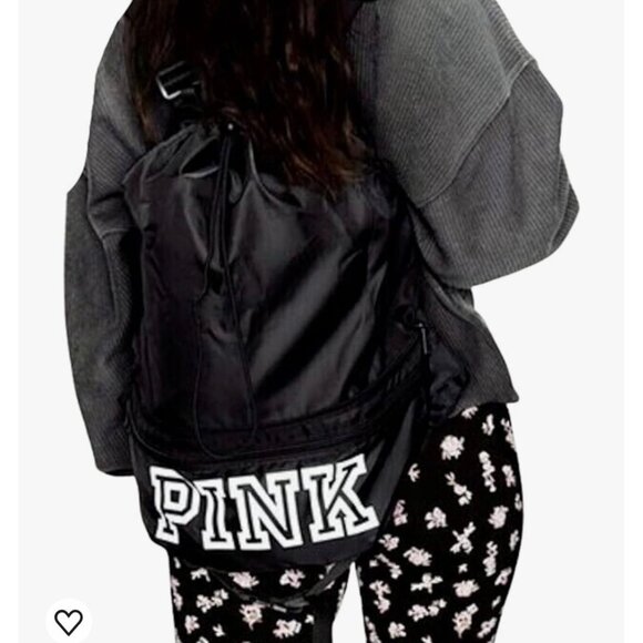 NWT PINK Victoria's Secret Convertible Backpack/Fanny Pack Combo Campus Duffel - Picture 3 of 8